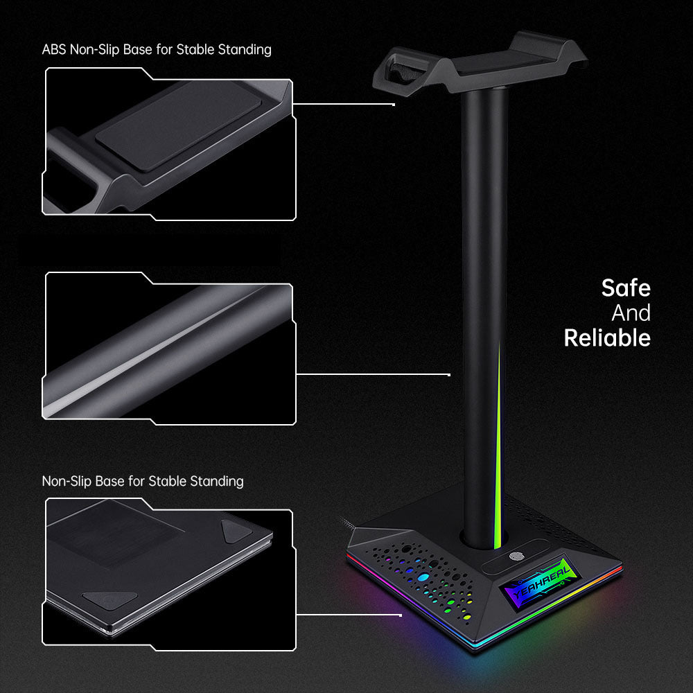 RGB headset stand, view 8