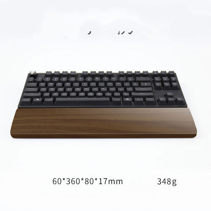 Walnut wrist rest, view 2