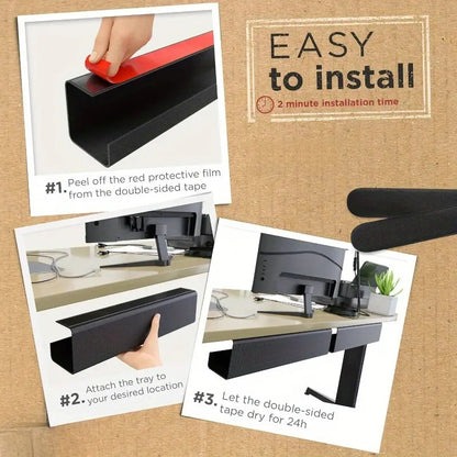 Under-desk cable tray, view 6