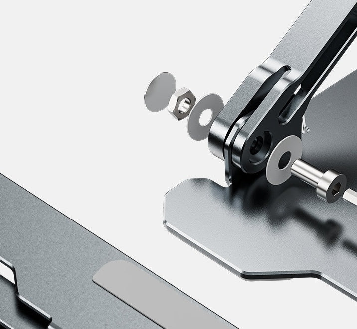 Aluminum laptop stand hinge, view 11
