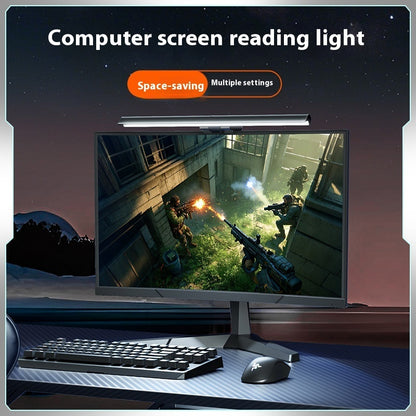 Monitor light bar in a gaming setup