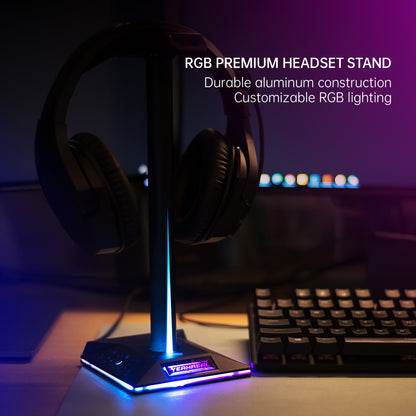 RGB headset stand, view 7