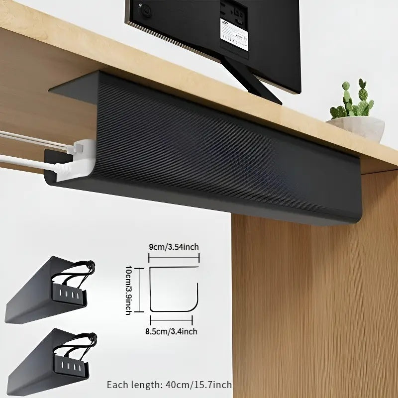 Under-desk cable tray, view 5