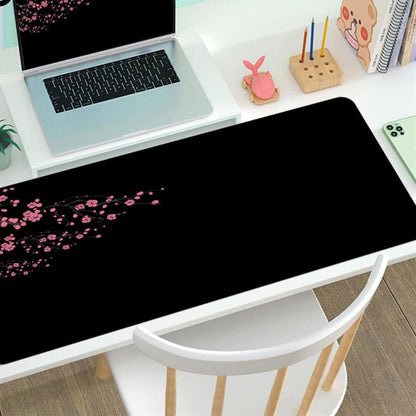 XXL desk mat, Black Sakura design