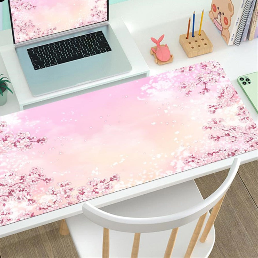 XXL desk mat, Blush Petals design
