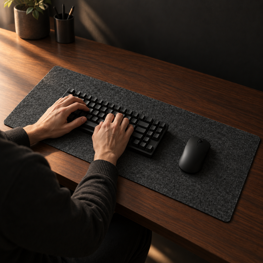 Room for keyboard and mouse.